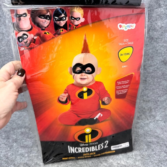 The Incredibles 2 Deluxe Baby JACK JACK Infant Costume 6-12M Months New Disney - Picture 3 of 5